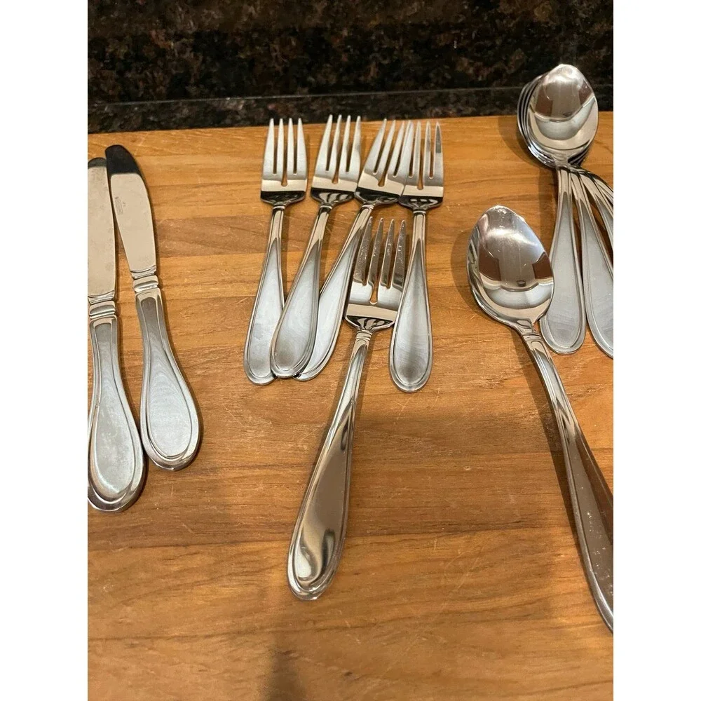 20 piece stainless Cambridge a-21 flatware set